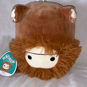 Squishmallows Benny Shaggy Brown Bigfoot with Fluffy Ears 8” NWT Charming Plush